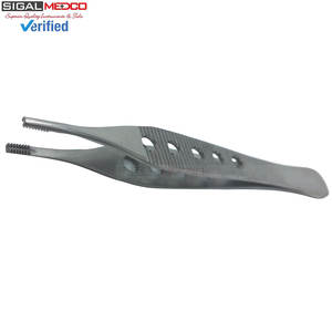 Pinzas para Tejido Adson Marrón de Calidad Premium, 9x9 Dientes, Rectas, Acero Inoxidable, Instrumento Quirúrgico Manual, Certificado CE - Product Image 5