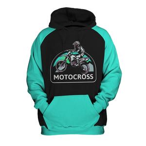 Biker Skull Hoodie Unisex Polyester/Cotton Casual Sweatshirt Green Black Full Sleeve Drawstring Pocket Lightweight Loose Fit - Product Image 3