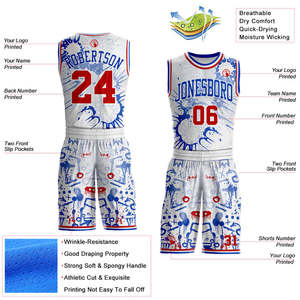 Uniforme de Baloncesto Personalizado para Equipo, en Poliéster, de Secado Rápido y Transpirable, para Adultos, en Oferta - Product Image 2