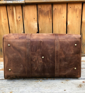 Sac de voyage en cuir véritable, style rétro vintage, pour la gym, le fitness, les week-ends, décontracté, sportif, durable, portable, luxueux - Product Image 2