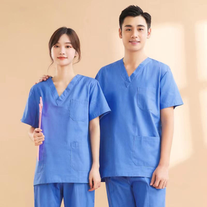 Medical <b>Scrub</b> <b>Set</b> Anti Wrinkle Nursing Uniform for Men and Women with Custom Size and Logo Service - Product Image 4