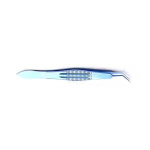 High Grade Kelman McPherson Tying Forceps Corneoscleral Blue Color Ophthalmic Surgical Forceps Eye Surgery <b>Precision</b> <b>Tool</b> - Product Image 5