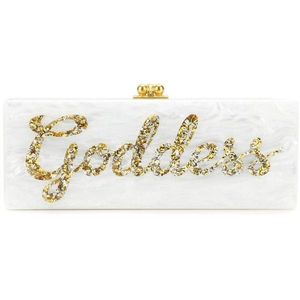 Bolso de Mano de Noche Moderno y Lujoso para Damas, Accesorios de Moda de Cristal de Resina - Product Image 5