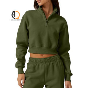 Sudadera Corta de Forro Polar para Mujer, Cálida y Casual - Product Image 1