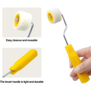 Rulli per Pittura Extra Piccoli da 4/5 Pollici per Ritocchi, Bordi o Angoli, Pennelli in Lana per Dettagli, Strumento per Pittura - Product Image 3