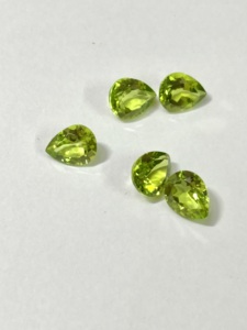 Peridoto natural al por mayor, peras facetadas, piedras preciosas sueltas para la fabricación de joyas, olivino certificado, 3x5, 4x6, 5x7, 6x8, 7x9, 8x10 mm - Product Image 6