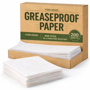 Papel Antigrasa de Grado Alimenticio al por Mayor para Envolver Hamburguesas, Resistente a Grasa y Aceite, Impresión Personalizada y Marca Privada - Product Image 2