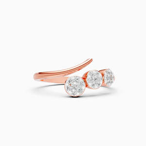 JEWELLERY PLANET IFJR-540 Anillo de Diamante Cultivado en Laboratorio con Certificado IGI, Oro Rosa de 9K, Corte Brillante, Joyería Clásica de Compromiso Unisex - Product Image 3