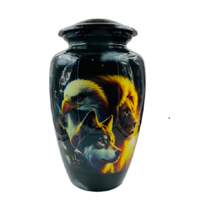 Urna de Latón con Diseño Clásico de Águila Voladora, Hecha a Medida para Cremación de Mascotas, Florero de Mesa con Capacidad de 3-4L, para Necesidades Funerarias - Product Image 4