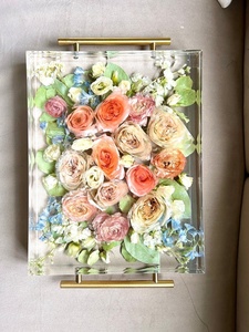 Custom Resin <b>Flower</b> Preservation Tray | Wedding <b>Bouquet</b> Keepsake Tray | Personalized Floral Heirloom | Anniversary & Memorial Gi - Product Image 6