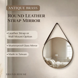 Espejo de Pared Interior Redondo Moderno de 60 cm con Marco de Hierro para Decoración del Hogar, para Navidad, Día de la Madre y Cumpleaños - Product Image 2