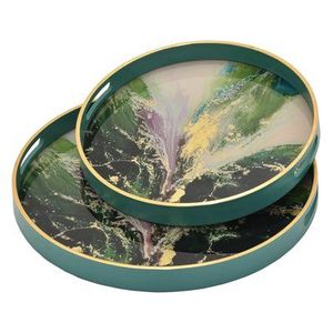 Indian Manufactured <b>Epoxy</b> Resin Serving Tray Elegant Handmade Home Decor for Coffee <b>Table</b> Vanity Available for Wholesale - Product Image 5
