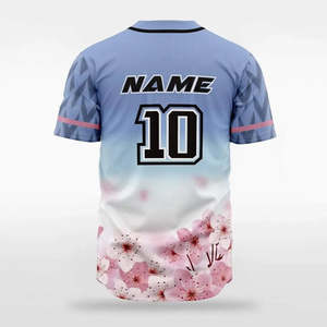 Maillot de baseball respirant sublimé, tissu anti-humidité, uniforme d'équipe personnalisé, résistant à la décoloration, chemise imprimée numériquement - Product Image 4