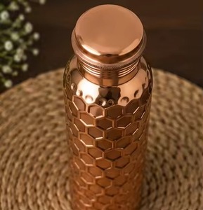 Premium copper water <b>bottle</b>, eco-friendly, keeps water fresh, stylish & durable for healthy hydration comes with tumbler set - Product Image 4