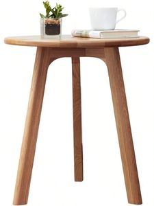 Mesa Auxiliar de Madera Rústica Inspirada en la Artesanía Tradicional para Diseños de Interiores Vintage - Product Image 6