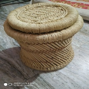 Wholesale Classic Bamboo Portable Ottoman with Bone Inlay Console for Entry Bedroom Hotels Restaurants Home Furniture - Product Image 3