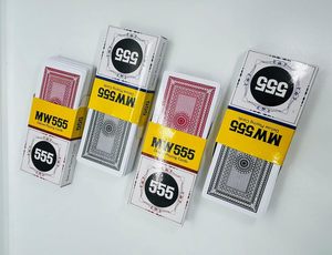 <b>Magic</b> Trick MW 555 Marked Playing Card Pack - <b>Set</b> of 4 (Black & Red) | Spy Code Back Design | Cards with Tutorial | Smooth Plast - Product Image 4