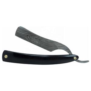 IKZARSA - Navaja de Afeitar Profesional de Alta Calidad, Hoja de Acero Inoxidable, Mango de Cuerno de Búfalo Negro, para Barbería - Product Image 3