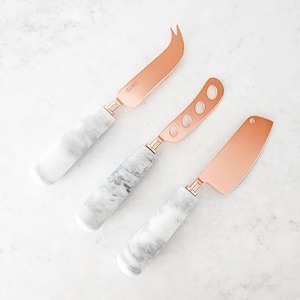 Designer Metal <b>Cheese</b> <b>Knife</b> <b>Set</b> Premium Serving Tools for Contemporary Dining Tables - Product Image 5