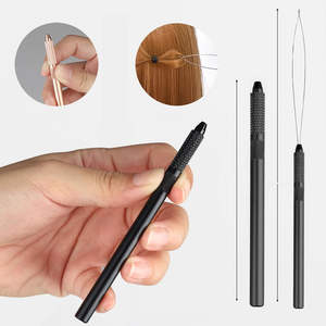 Extensiones de Cabello de Alta Calidad con Cinta Adhesiva, Kit de Herramientas para Extensiones de Cabello con Micro Anillas en Color Negro, Logotipo Personalizado, Cabello Sostenible - Product Image 3