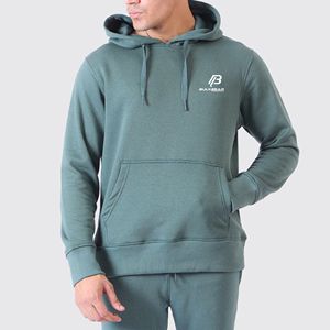 Sweat à capuche streetwear personnalisé haut de gamme pour homme, coupe classique, coupe-vent, écologique, anti-UV, séchage rapide, en coton 360g, avec fermeture éclair - Product Image 1