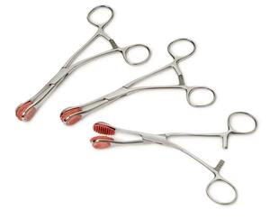 Pinzas de Sujeción de Lengua de la Mejor Calidad, Instrumentos Dentales Manuales para Cirugía Ósea con Mordazas de Goma de Acero Inoxidable - Product Image 2