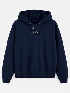 Sudadera con Capucha Oversize de Felpa Pesada, de Algodón Premium, Estilo Urbano Casual para Invierno, Fabricante OEM - Product Image 4