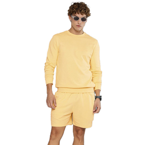 Mens Lightweight Crew <b>Neck</b> T Shirt and Shorts Set Athletic Casual Outfit for Gym Running Workout Training Summer <b>Travel</b> - Product Image 3