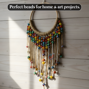 ลูกปัดแก้วหลากสีแบบแลมป์เวิร์คจาก EXCEL EXPORTS ความยาว 8 นิ้ว |   ลูกปัดแก้วตกแต่งทำมือขนาด 16 มม. |   งานฝีมือ DIY และอุปกรณ์เสริม - Product Image 4