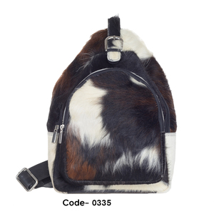 Fur Hair on Spotted Leather Vintage New Arrival Bag Backpack Rucksack OEM ODM Men's <b>Laptop</b> <b>Sleeve</b> Cover Multipurpose Customized - Product Image 4