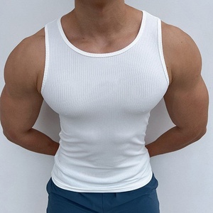 Wholesale Custom logo Print Fitness Gym Sporty Sportswear Man Muscle <b>Sleeveless</b> <b>T</b> <b>Shirt</b> Tops 100% Cotton O-neck tank Top <b>for</b> <b>Men</b> - Product Image 2
