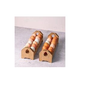 Support à œufs en bois de fournisseur indien avec finition en bois naturel pour le rangement et la présentation des œufs dans la cuisine, disponible au meilleur prix - Product Image 4