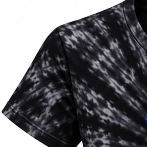 Camiseta Tie Dye Personalizada para Mujer, Diseño Premium con Lavado en Espiral, Manga Corta, Cuello Redondo, Corte Holgado, Informal, Verano, Gráfico, Moda - Product Image 5