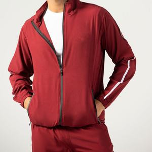 Chándal de Nailon de Alta Calidad para Hombre, Sudadera Color Granate, Diseño de Manga Regular Personalizado - Product Image 4