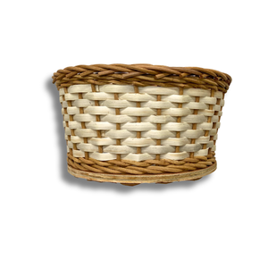 Panier de rangement pour pain en rotin, panier en osier avec base en bois, artisanat vietnamien pour hôtels et services de restauration, décoration de table à manger - Product Image 1