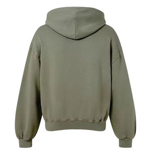 Wholesale Custom <b>Mens</b> Regular Fit Zipper up Hoodie Fleece <b>Pullover</b> Graphic Sweatshirt Clothing Factory - Product Image 5