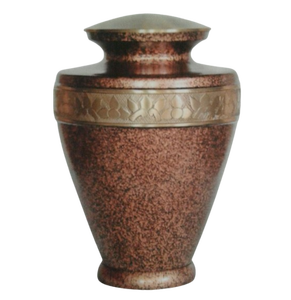 Urne funéraire en laiton poli gravé noir pour cendres humaines adultes, style américain/européen - Product Image 5