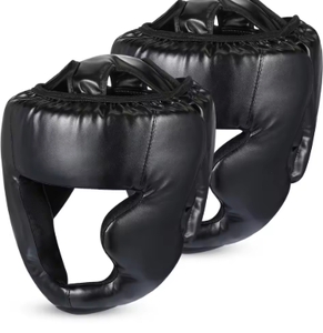 HAWK SPORTS INDUSTRIES Casque de boxe réglable en PU avec masque facial pour jeunes débutants - Entraînement MMA/Muay Thai/Taekwondo Unisexe - Product Image 1