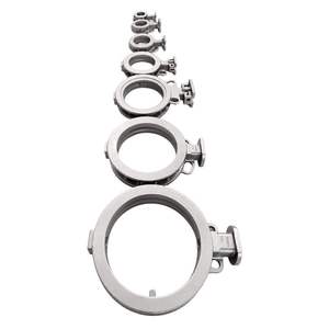 Raccord de tuyauterie de qualité industrielle, collier de serrage réglable poli, composant de tuyauterie haute température, pièces moulées robustes - Product Image 3