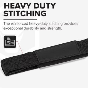 Sangles de levage personnalisées en polyester et coton de haute qualité, réglables, légères, pour la musculation, les tractions et le powerlifting - Product Image 6