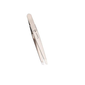 High Quality Slanted Tip Eyebrow Tweezers Durable Portable Stainless Steel Colorful Multifunctional <b>Makeup</b> <b>Tools</b> for Women - Product Image 2