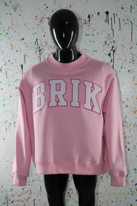 Sudadera BRIK con cuello simulado, 450 GSM, nombre personalizado, bordado en aplique, corte holgado, 100% algodón, felpa francesa. - Product Image 4