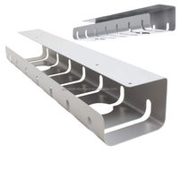 Fu1200 — plateau de gestion de câbles, nouveau Design, avec support de câble Usb et attaches de câbles, sous le canal de bureau debout, sous un ensemble de 22