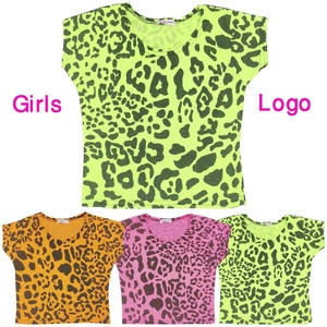 2023 T-shirt à manches courtes imprimé avec logo personnalisé pour enfants 100% coton Style décontracté Design vierge uni pour bébés filles - Product Image 1