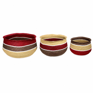 Hot Selling High Quality Handmade Woven Seagrass Eco-Friendly <b>Plant</b> <b>Basket</b> Handles Indoor Belly <b>Basket</b> <b>for</b> Clothing Storage - Product Image 1