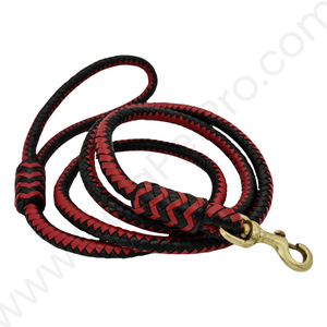 Heavy Duty Braided Leather <b>Dog</b> Leash Stylish Show-Ready Design for All <b>Dog</b> Sizes Small Medium Large and XL - Product Image 1