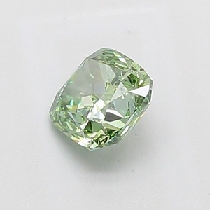 Diamant en vrac 1,11 ct, vert vif fantaisie, taille coussin modifiée, clarté VS2, excellente taille, diamant certifié pour joaillerie fine - Product Image 2