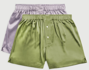 High Waist Breathable Woven <b>Silk</b> Satin Women Shorts <b>Skirts</b> Solid Color Elastic Waist Casual Loose Fit for Brown - Product Image 6