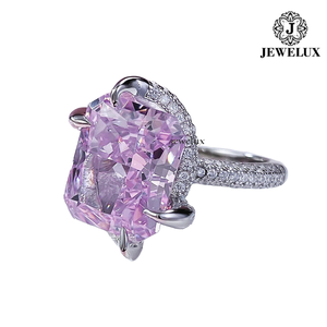 High Quality Unisex 925 Silver Gold Plated Marquise Cut Flower <b>Ring</b> with IGI Certificate for Wedding Engagement Party From India - Product Image 5