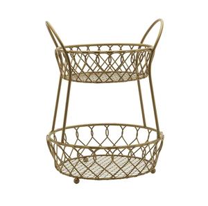 Cesta de Frutas de Hierro de Calidad Premium de Fabricante OEM, Frutero de Alambre Metálico Duradero para Encimera de Cocina, Almacenamiento de Frutas Frescas - Product Image 2